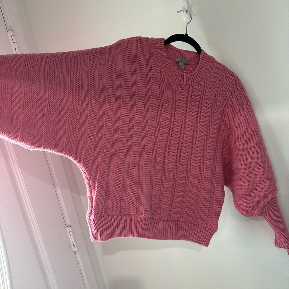 ASOS Pink‎ Ribbed Crew Neck Sweater - Picture 9 of 13